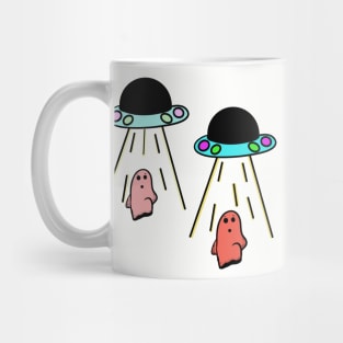 Ghosts being lifted into spaceship #1 Mug